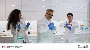 🔬It’s Canadian Innovation Week! 🤖 The Scientific Research and Experimental Development tax incentive program can help your business innovate. How long on average does it take to do a self-assessment using our new tool? #InnovateForGood #CIW23 1 hour 2 hours 30 minutes 45 minutes Tell us what you think in the comments ⬇️ [Video description: Three scientists wearing gloves, lab coats and safety goggles dance excitedly in a brightly lit lab with a beaker filled with a bright blue solution in the 