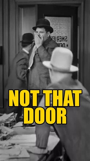 🚪 Leaving the Office Was Harder Than the Job #shorts #laurelandhardy #comedy