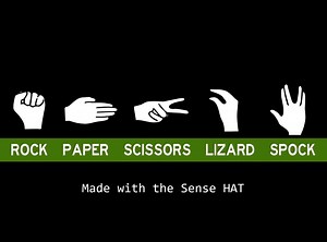 Play Rock Paper Scissors Lizard Spock with SenseHAT and Raspberry Pi #piday #raspberrypi @Raspberry_Pi