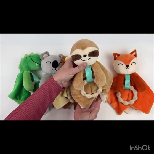 Sloth Lovey: Minky Newborn Teething Toy, Baby Shower Gift - Etsy