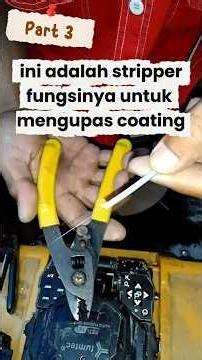 Rahasia WiFi Rumah! Cara Mengupas Coating Fiber Optik di Dropcore FTTH | Part 3 #wifi #shorts