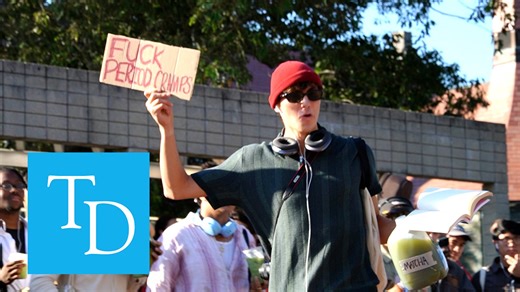 Video: Matcha powder lines, anti-period cries: Jumbos take to Tisch roof for performative male showdown - The Tufts Daily