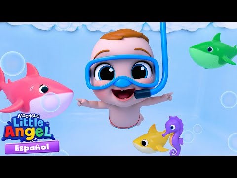 Bebé Juan y los tiburones de colores 🌈🦈 Canciones Infantiles con Bebé Juan🎵 Little Angel Español