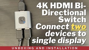 Watch Review of 4K Bi-Directional HDMI Switch - 2 Port on Amazon Live