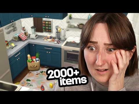 I built a house in The Sims using exactly *2,026 ITEMS*