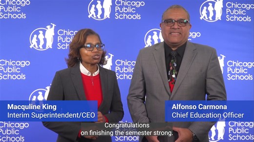 We hope you’re having a great #WinterBreak! Press play and hear from Interim Superintendent/CEO Dr. Macquline King and Acting Chief Education Officer Dr. Alfonso Carmona, and discover the many ways your student can make the most of their time off. Explore free winter break activities happening across the city at cps.edu/winterbreak. ▶️ https://bit.ly/3YCX0gI | Chicago Public Schools