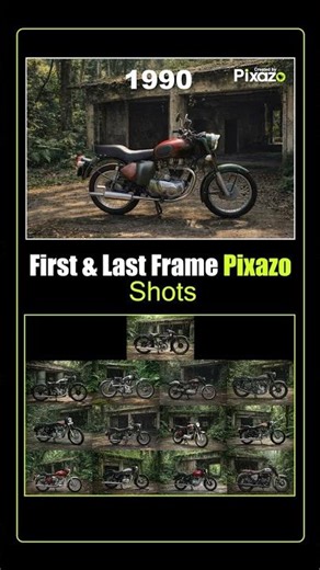 Royal Enfield Evolution Tutorial (1927–2026) 🏍️ | Frame-by-Frame AI Workflow