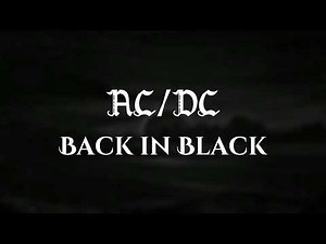 Back in Black - AC/DC - Lyrics