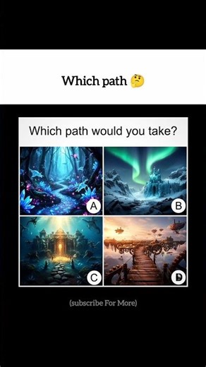 Which path would you take???