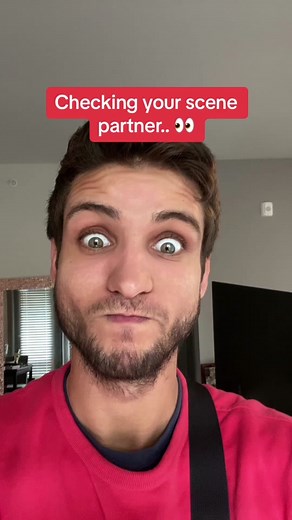 Checking your scene partner 👀 #check #scene #model #actor #work