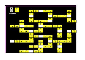 Number Puzzle 3 Digital Spreadsheet Game