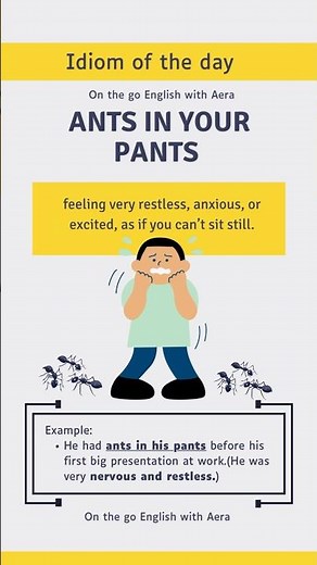 Idiom of the Day: Ants in Your Pants?! | Learn English
