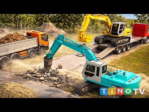 Amazing Construction Machine Trucks in Action 🚧 Overpass Bridge Epic Construction Trucks Simulation