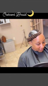 Crescent Braid 🌙 ••••• Book under Crescent Braid ••••• #dallas #dallasbraids #dallasbraider #dallashair #dallashairstylist #dallasartist #hair #braids #cornrows #halo #updo #neatbraids #naturalhair | Braids by Ms Nelly