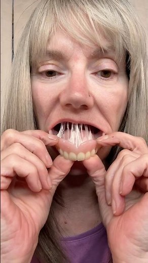 Taking out my dentures