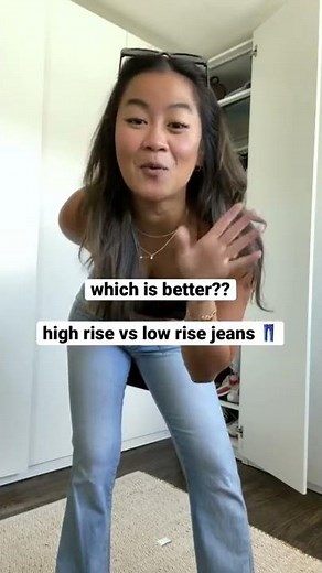 are low rise or high rise jeans better?