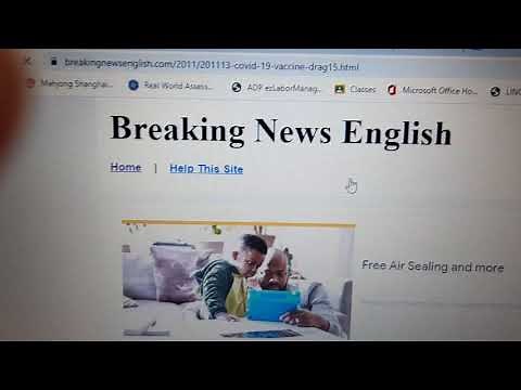 Reading Practice with Breakingnewsenglish.com