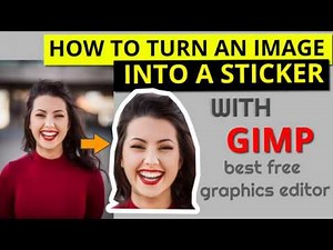 How to Make a Profile Sticker using Gimp - 2019