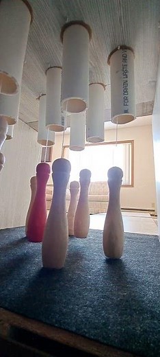 Homemade mini bowling alley update