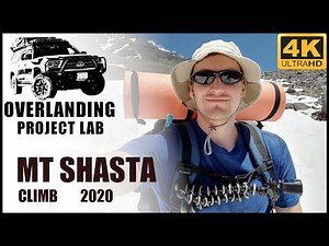 Mt Shasta summit climb via Avalanche Gulch in July 2020 solo hike (4K)