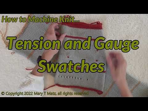 How to Machine Knit Tension and Gauge Swatches