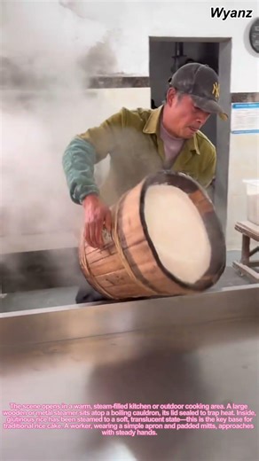 How to Make Rice Cake: Steaming and Pouring the Traditional Dough