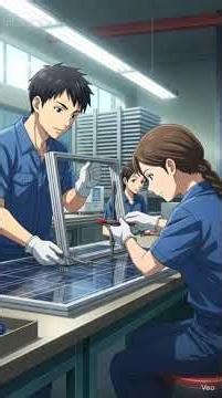 Whole assembly process of solar panel