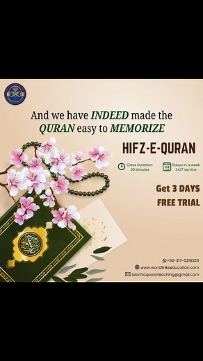 Unlock the beauty of divine simplicity with our Hifz-e-Quran program, where the sacred text is made effortlessly memorable. "And we have indeed made the Quran easy to memorize." Embrace the transformative journey of committing the Quran to heart, guided by expert tutors and proven methodologies. Our Hifz-e-Quran initiative ensures a supportive and structured environment, fostering a deep connection with the verses. Experience the joy of memorization as you embark on this sacred endeavor. Join us