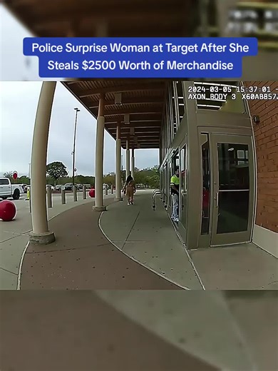 Police Surprise Woman at Target After She Steals $2500 Worth of Merchandise #cops #copsoftiktok