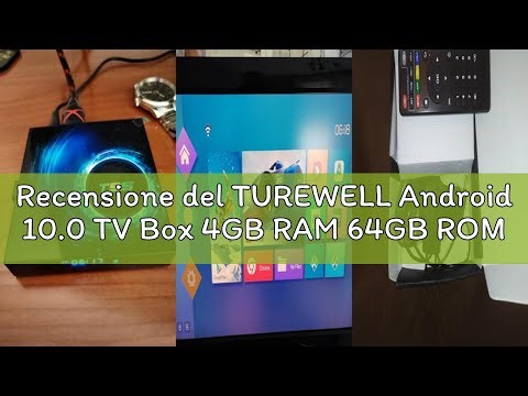 Recensione del TUREWELL Android 10.0 TV Box 4GB RAM 64GB ROM Allwinner H616 Quadcore Mali-G31 MP2 GP