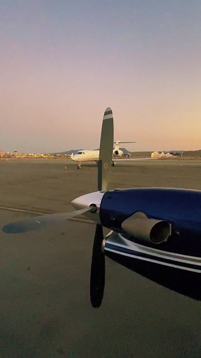 King Air 350 Startup Process with PT6 Engine in Burbank