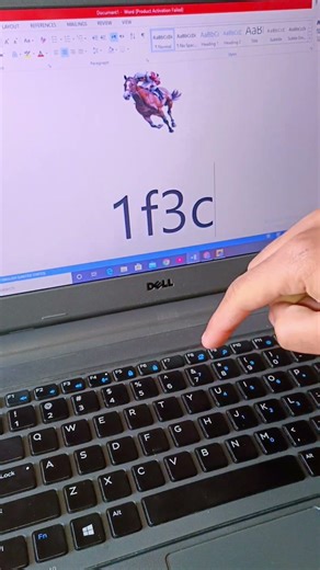 omg 😳. horse racing 🐎 logo in Ms Word By shortcut. Computer Shortcut Hub.