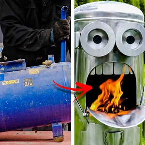 1M views · 2.5K reactions | Extreme Transformation Of Air Compressor Into BBQ | Crafty Panda How | Facebook
