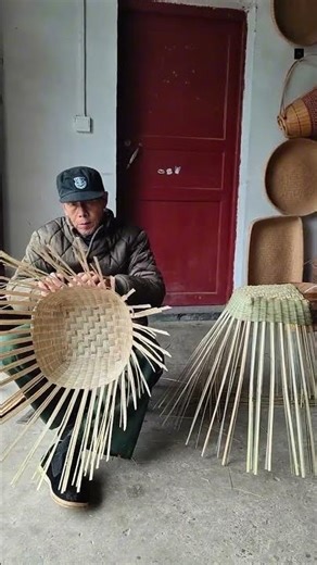 傳統竹編籮筐Traditional bamboo woven baskets#youtube #fyp #shorts