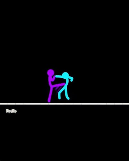 simple kick and punch animation😵 /#stickman #stickmananimation