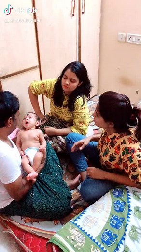 First TikTok with my bangaram 😘😘😘 #sistersdaughter #45days #babygirl #becauseitstrending #tiktokindia #gochi #blooper @nandni1006