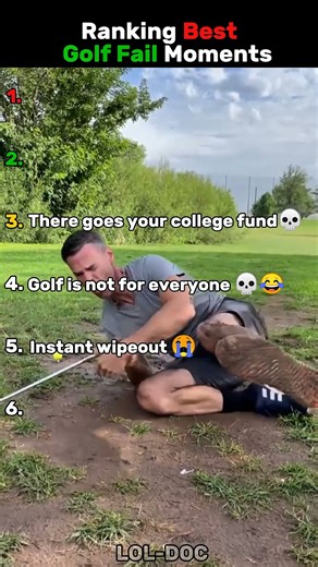 Ranking the Worst Golf Fails in History ⛳😂 #ranking #funny #viral #golf #golffails #memes #comedy