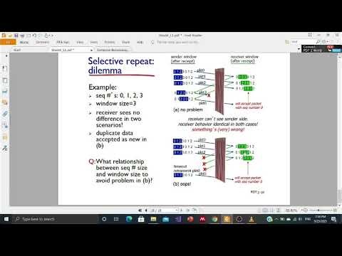 Pipelined Protocols - Selective Repeat - The Curtain Dilemma