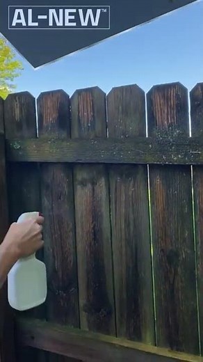 Easily Clean Your Wooden Fence With AL-NEW Outdoor Cleaner