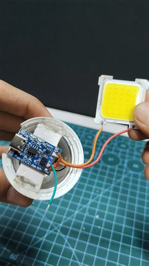 Make 🔥Ultra Pro Max💡 Led Light make it 🫵 at home 3.7volts #shorts #viraltrend #projects