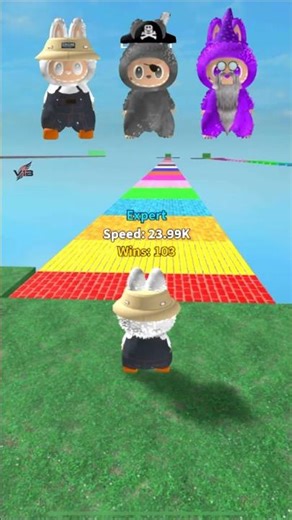 ROBLOX CHALLENGE, Labubu Running Obby!!! #shorts #labubu