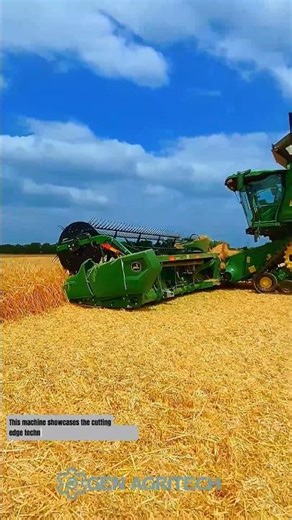 John Deere Combine Harvester in Action – Modern Farming Technology #agritech