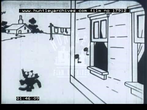 Felix the Cat cartoon 2, 1920's - Film 17912