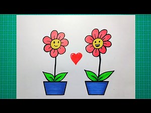 Cara menggambar flora yang mudah untuk pemula