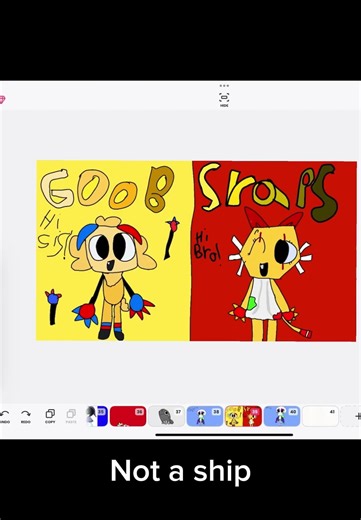 Goob and scraps drawing not a ship