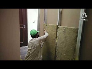 How to Install Gypsum Board Partition with Sound Proof ‪@Jercs74Studio‬ #interiordesign #gypsum