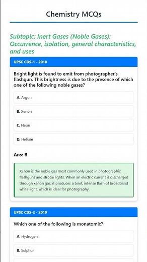 Inert Gases Noble Gases: Occurrence, isolation, general characteristics, and uses