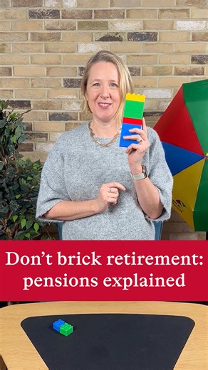 Pensions can be puzzling🧩 So, we used toy bricks to help break down and visualise pension contributions. Whether you're pension pro, or bricking retirement, understanding how contributions work could be the first step to planning for your future.🧱 To find out more about pensions, and how they work, listen to the latest episode of #ALittleBitRicher with Iona Bain. #pension #retirement #futureme #portfolio #pensioncontributions