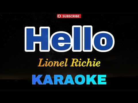 Hello - Lionel Richie (Karaoke)