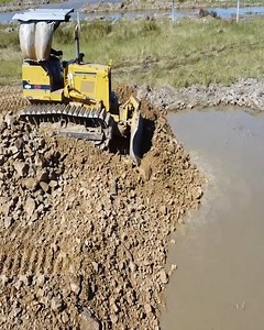1.1K views · 26 reactions | Rapid Progress! Dual Komatsu D31P Dozers and 10-Ton Dump Trucks Transform Canal for City Expansion | Dozer Tv | Facebook